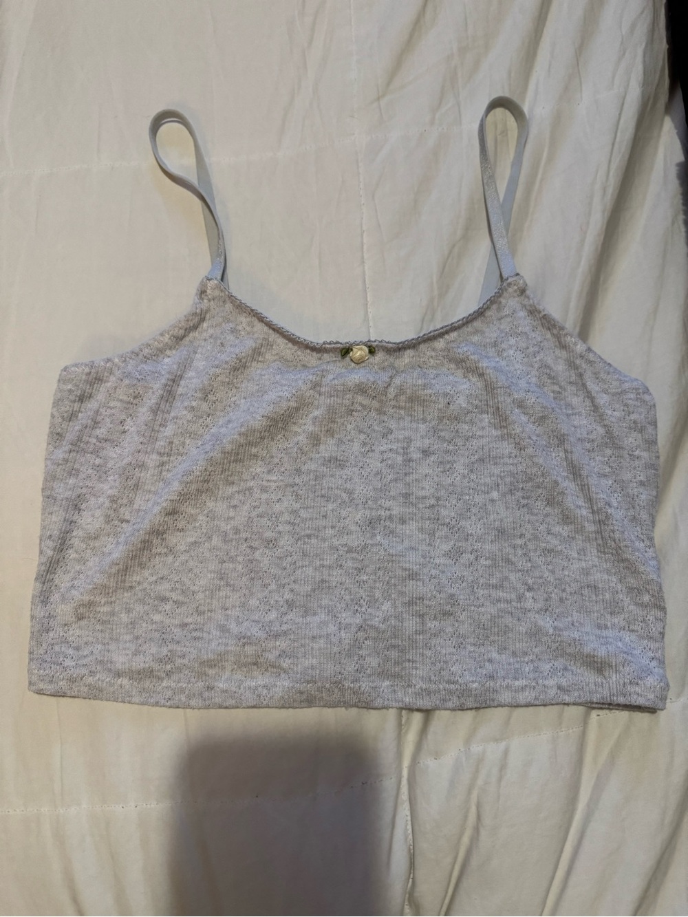 GARAGE GREY COTTON TANK TOP